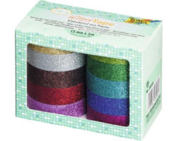 Glitzer-Tape 15 mm x 5 m 10er-Set