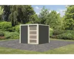 Hornbach Gartenhaus Karibu Carlson 246x246 cm terragrau