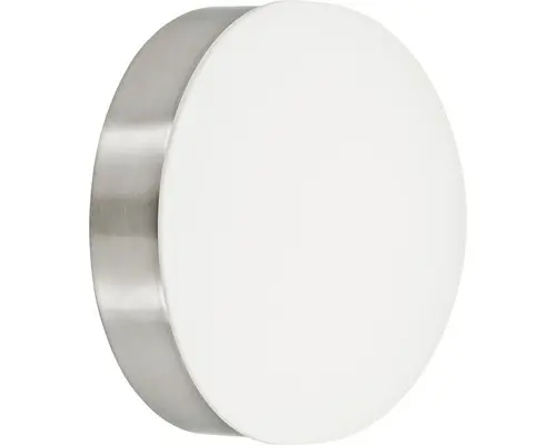 LED Decken-/Wandleuchte Pedristella nickel-matt 1-flammig mit Leuchtmittel 500 lm 3000 K warmweiß Ø 130 mm