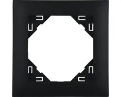 Rahmen 1-fach Logus schwarz