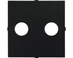 Abdeckung TV/RF Logus schwarz