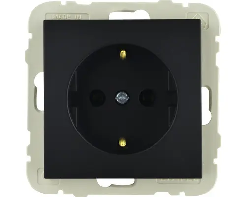 Steckdosen-Einsatz 1-fach Logus schwarz