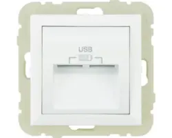 Steckdosen-Einsatz USB 2-fach Logus weiß