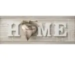 Hornbach Leinwandbild Home With Heart 27x77 cm
