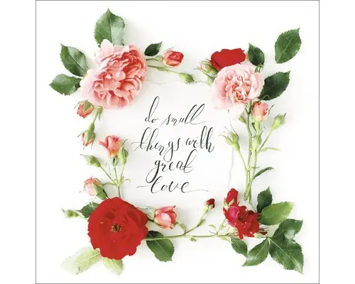 Glasbild Flower Collection III 50x50 cm GLA1744