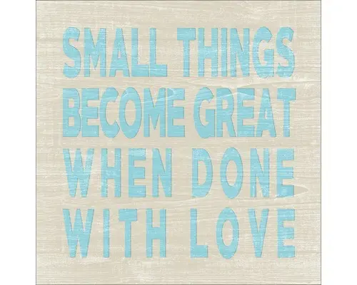 Glasbild Small Things Become 30x30 cm GLA1800