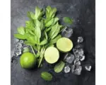 Hornbach Glasbild Lime & Ice Cube 20x20 cm