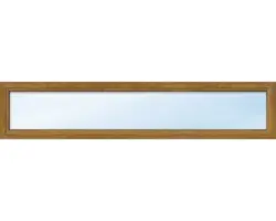 Kunststofffenster Festelement ARON Basic weiß/golden oak 1550x950 mm (nicht öffenbar)