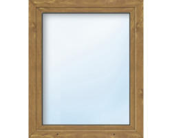 Kunststofffenster ARON Basic weiß/golden oak 700x1200 mm DIN Rechts