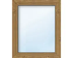 Kunststofffenster ARON Basic weiß/golden oak 500x1050 mm DIN Rechts