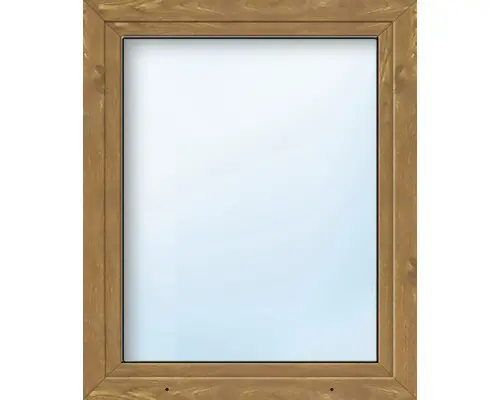Kunststofffenster ARON Basic weiß/golden oak 500x1050 mm DIN Rechts