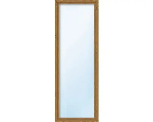 Kunststofffenster ARON Basic weiß/golden oak 600x1500 mm DIN Links