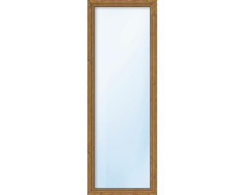 Kunststofffenster ARON Basic weiß/golden oak 550x1300 mm DIN Rechts