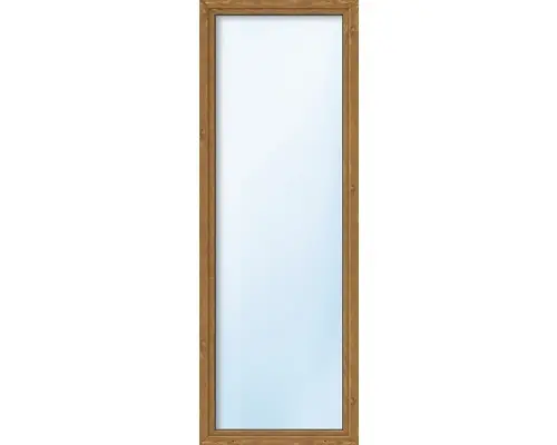 Kunststofffenster ARON Basic weiß/golden oak 500x1300 mm DIN Rechts