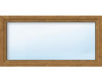 Hornbach Kunststofffenster ARON Basic weiß/golden oak 1150x650 mm DIN Rechts