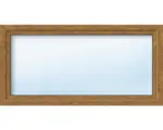 Hornbach Kunststofffenster ARON Basic weiß/golden oak 1150x650 mm DIN Rechts