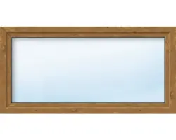 Kunststofffenster ARON Basic weiß/golden oak 1150x750 mm DIN Rechts