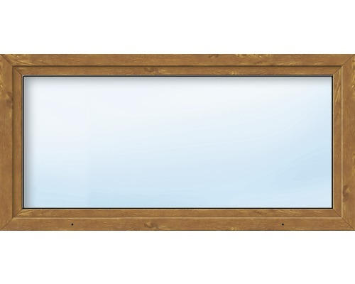 Kunststofffenster ARON Basic weiß/golden oak 1000x700 mm DIN Rechts