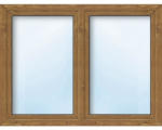 Hornbach Kunststofffenster 2.Flg ARON Basic weiß/golden oak 1600x1600 mm