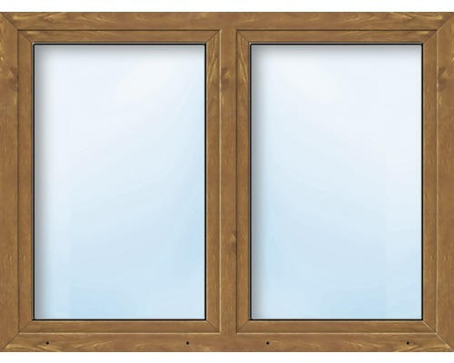 Kunststofffenster 2.Flg ARON Basic weiß/golden oak 1600x750 mm