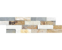 Naturstein Verblendstein Colorado 10,0x40,0 cm beige braun