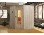 Hornbach Elementsauna Weka Kiruna HT Gr.2 ohne Ofen und Fenster mit Holztüre und Isolierglas wärmegedämmt