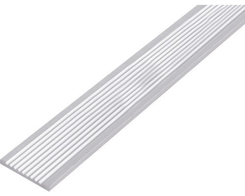 Flachstange Aluminium geriffelt 40 x 3 mm, 1 m