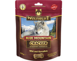 Hundesnack WOLFSBLUT Blue Mountain Cracker Wild und Kaninchen mit Kart. mit wertvollen Superfoods, getreidefrei, Glutenfrei 225 g