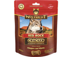 Hundesnack WOLFSBLUT Red Rock Cracker Känguru mit Kürbis mit wertvollen Superfoods, getreidefrei, Glutenfrei 225 g