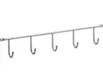Hornbach Garderobenleiste 5 Haken 40 cm silber