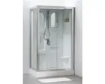 Hornbach Fertigdusche Schulte ExpressPlus Malta 120x80x210 cm Echtglas Klar hell alpinweiß