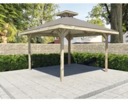 Pavillon weka 218 x 218 cm kesseldruckimprägniert