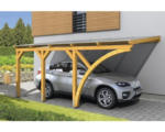 Hornbach Einzelcarport SKAN HOLZ Eifel inkl. 1 Einfahrtsbogen, Pfostenanker 300 x 541 cm eiche hell