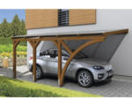 Hornbach Einzelcarport SKAN HOLZ Eifel inkl. 1 Einfahrtsbogen, Pfostenanker 300 x 541 cm nussbaum