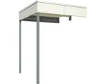 Hornbach Seitliche Überdachung SKAN HOLZ CrossCube 2 Perth und Melbourne 168x169 cm natur