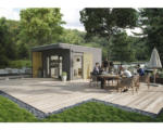 Hornbach Gartenhaus SKAN HOLZ Tokio 4 mit Fußboden 402x502 cm grau