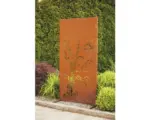 Hornbach Sichtschutzwand Baum 95x185 cm rost
