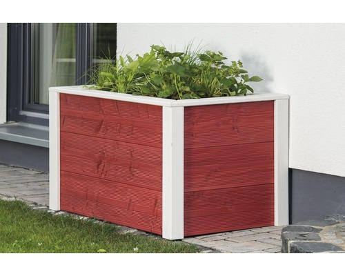 Hochbeet klassisch Konsta 106x65x60 cm rot-weiß