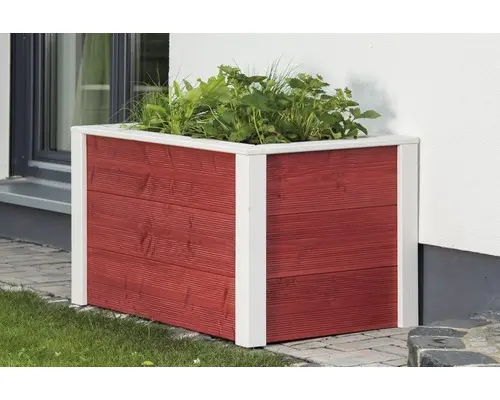 Hochbeet klassisch Konsta 106x65x60 cm rot-weiß