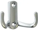 Hornbach Mantelhaken Zamac edestahl finish 47x70x25 mm silber