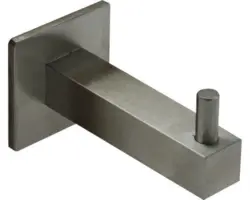 Mantelhaken Edelstahl gebürstet 65x36x36 mm silber