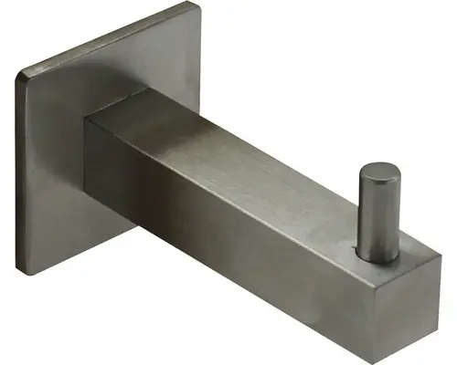 Mantelhaken Edelstahl gebürstet 65x36x36 mm silber