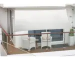 Hornbach Balkon-Sonnensegel Rechteck silbergrau 140x270 cm