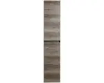 Hornbach Hochschrank Sanox Evora 170x35x35 cm Nebraska oak/weiß hochglanz