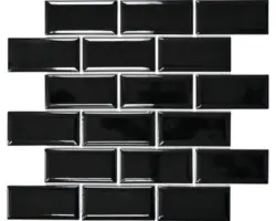 Keramikmosaik CG M01B 29,56x29,1 cm schwarz