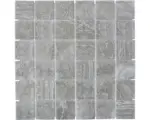 Hornbach Keramikmosaik CIM Q48 CDG 30,6x30,6 cm grau