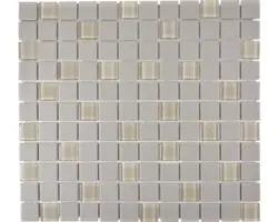 Keramikmosaik CU G100 32,7x30,2 cm grau