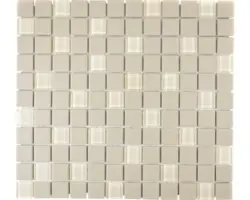 Keramikmosaik CU G80 32,7x30,2 cm beige