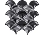Hornbach Keramikmosaik FS 01B 25,6x27,3 cm schwarz