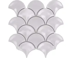 Keramikmosaik FS 07W 25,6x27,3 cm weiß